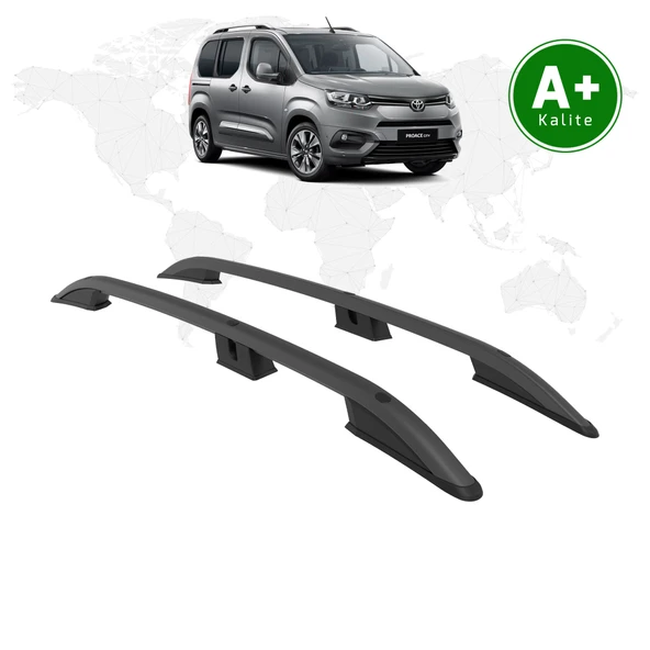 Toyota Proace City Tavan Çıtası Kısa Şasi 2019 Model Ve Sonrası Siyah ürün görseli 1