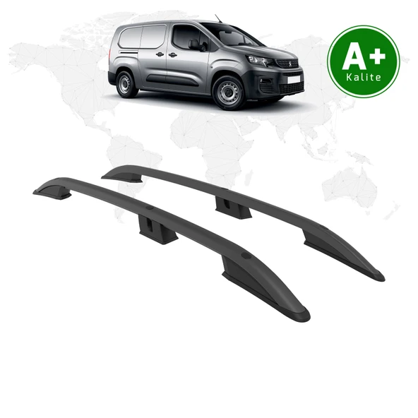 Peugeot Partner Tavan Çıtası Uzun Şasi 2019 Model ve Sonrası Siyah ürün görseli 1