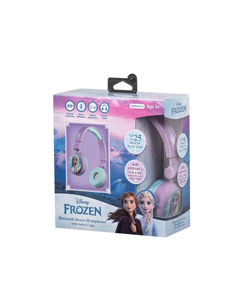 Bluetooth Kulaklık Disney Frozen Karlar Ülkesi Anna Elsa Mikrofonlu Kablosuz Çocuk Kulaklığı Lisanslı DY-9966-FR ürün görseli 1