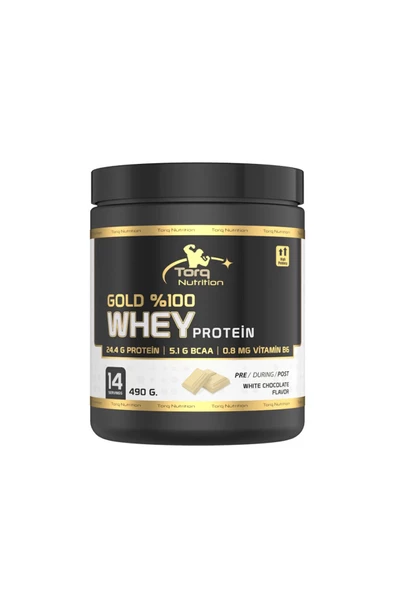 Torq Nutrition  Gold Whey Protein Beyaz Çikolata 490g ürün görseli 1