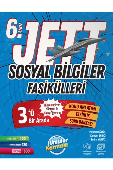 Ünlüler Karması 6 Sınıf Jett Sosyal Bilgiler Fasikülleri ürün görseli 1