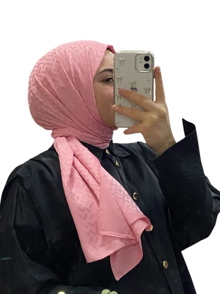 JAKARLI L DESENLİ ŞAL 1014 - Resim 3