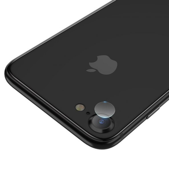 iPhone 7 / 8 Kamera Lens Koruyucu 3D Cam Şeffaf ürün görseli 1