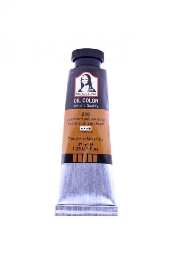 SUDOR YAGLI BOYA MONALISA 37ML KADMIYUM K.SARI 210 ürün görseli 1