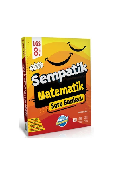ÜNLÜLER KARMASI 8. SINIF SEMPATİK MATEMATİK SORU BANKASI ürün görseli 1