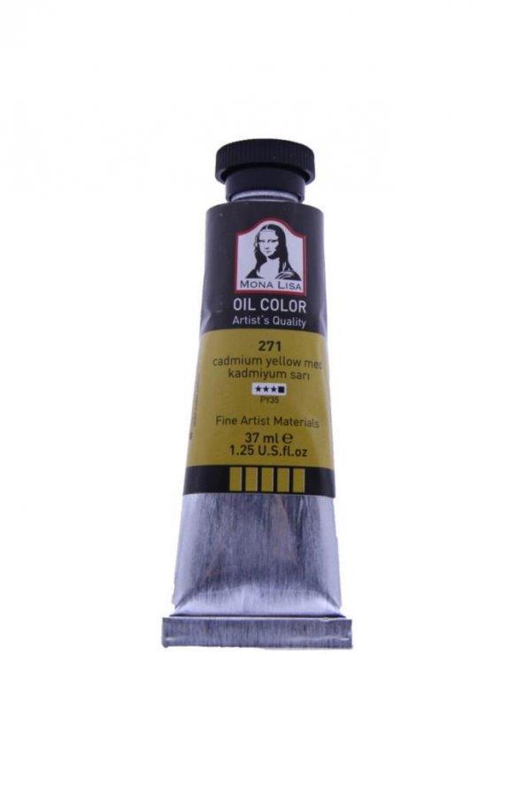 SUDOR YAGLI BOYA MONALISA 37 ML KADMIYUM SARI 271 ürün görseli 1