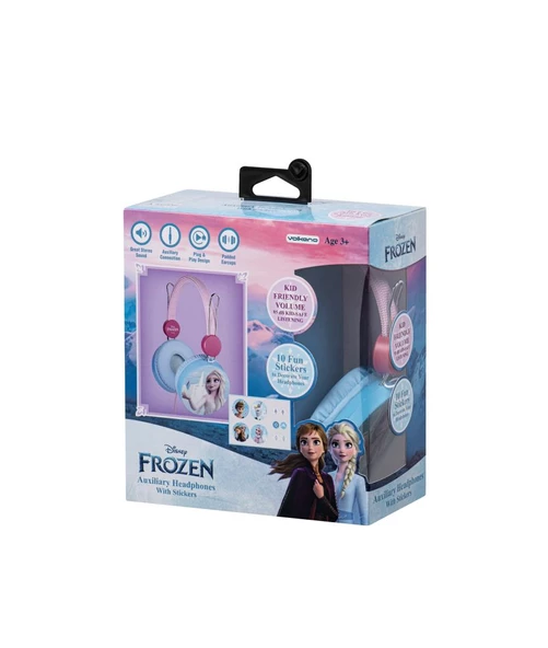 Disney Frozen Karlar Ülkesi Kablolu Kulaklık Çocuk Kulaklığı Lisanslı Hediye Stıckerlı  DY-10903-FR3 ürün görseli 1
