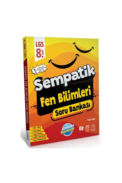 ÜNLÜLER KARMASI 8. SINIF SEMPATİK FEN BİLİMLERİ SORU BANKASI ürün görseli 1