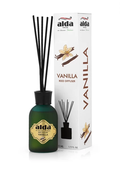 Alda Perfume   Vanilya Çubuklu Ortam ve Oda Kokusu 110 ml ürün görseli 1