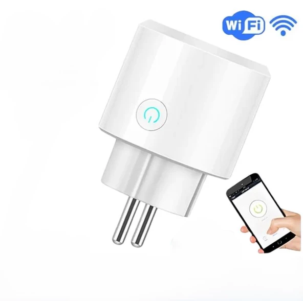 Mini Elektrik Wifi Akıllı Priz Soket Duvar Çok Uzaktan Kumanda  Akıllı Yaşam Beyaz ürün görseli 1