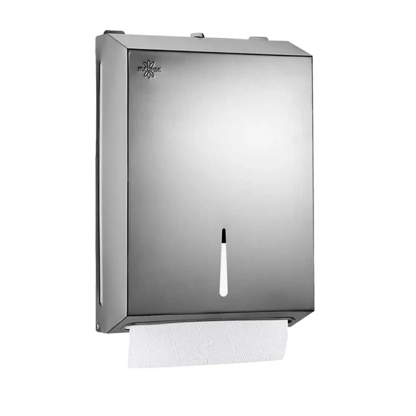 RULOPAK MODERN Z KATLAMA KAĞIT HAVLU DİSPENSERİ 400 LÜ PASLANMAZ ürün görseli 1