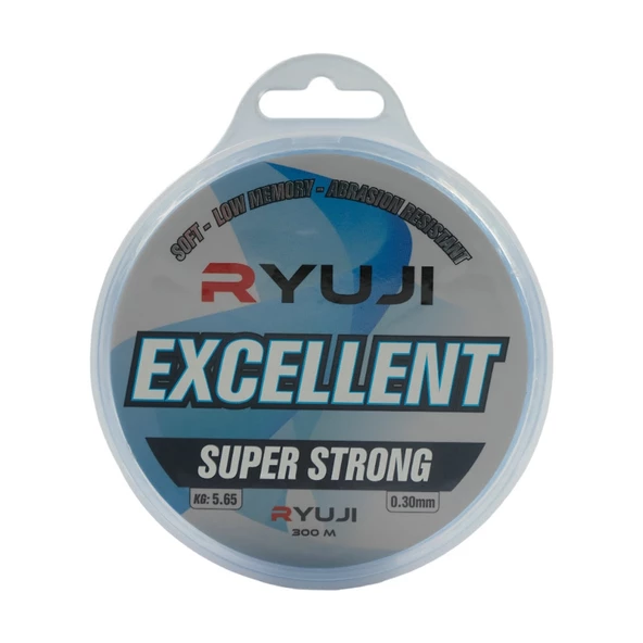 Ryuji Excellent Super Soft Blue 300m Misina Kalınlık (mm) : 0,45mm ürün görseli 1
