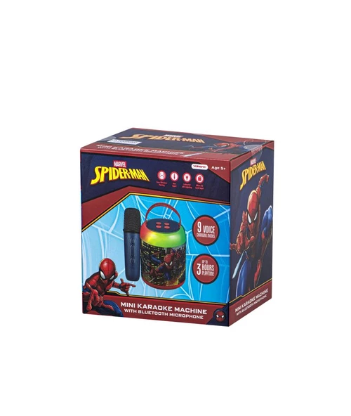 Marvel Spıder-Man Bluetooth Hoparlör ve Mikrofon Kablosuz Marvel Spıderman Karaoke Seti Mikrofonlu ürün görseli 1