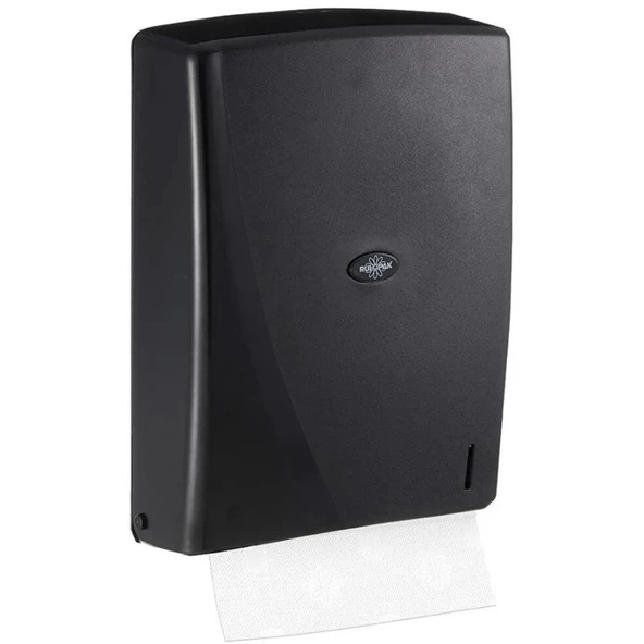 RULOPAK MODERN Z KATLAMA KAĞIT HAVLU DİSPENSERİ 400 LÜ SİYAH ürün görseli 1