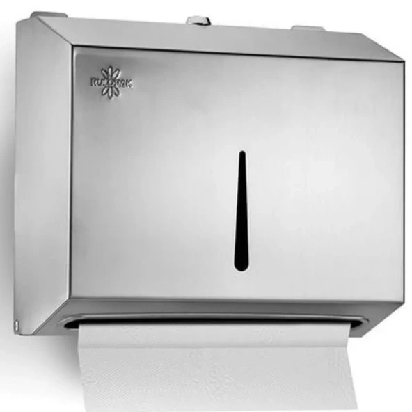 RULOPAK MODERN Z KATLAMA KAĞIT HAVLU DİSPENSERİ 200 LÜ PASLANMAZ ürün görseli 1