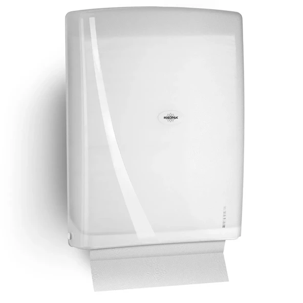 RULOPAK MODERN Z KATLAMA KAĞIT HAVLU DİSPENSERİ 400 LÜ BEYAZ ürün görseli 1