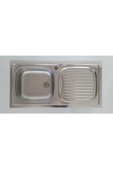 Teka Evye Paslanmaz Çelik 86x44 Sağ Sifon Dahil ürün görseli 1