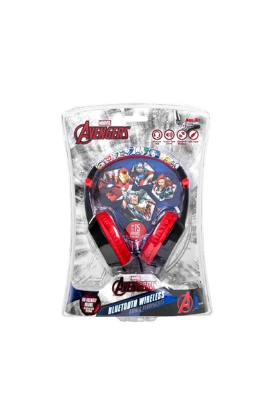 Bluetooth Kulaklık Marvel Avengers Mikrofonlu Kablosuz Çocuk Kulaklığı Lisanslı MV-9938-AG ürün görseli 1