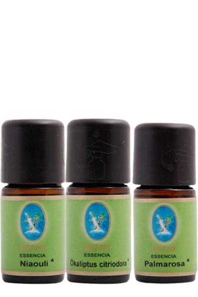 NUKA Organik Niaouli Yağı Palmarosa Yağı Okaliptüs Citriodora Yağı 10 ml 3'lü Paket ürün görseli 1