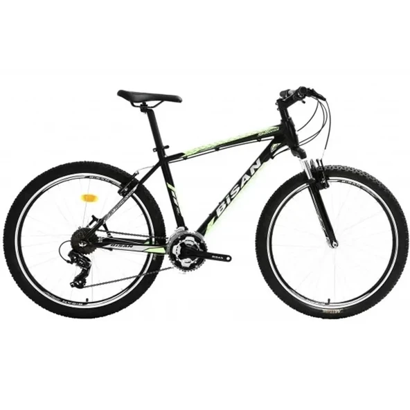 BİSAN MTX 7050 ERKEK DAĞ BİSİKLETİ 48CM V 27.5 JANT 21 VİTES MAT SİYAH SARI ürün görseli 1
