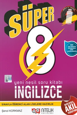 NİTELİK 8.SINIF YENİ NESİL SÜPER İNGİLİZCE SORU KİTABI ürün görseli 1
