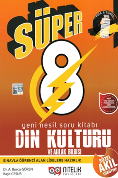 NİTELİK 8.SINIF YENİ NESİL SÜPER DİN KÜLTÜRÜ VE AHLAK BİLGİSİ SORU KİTABI ürün görseli 1