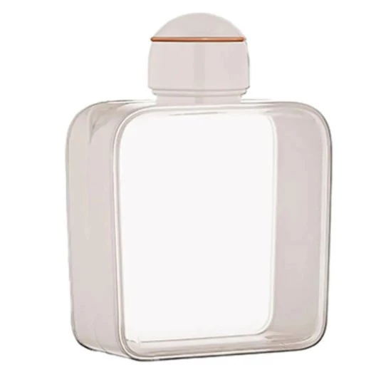 Pinterest Çanta İçi Yassı Su Matarası Suluk 450 ml ( Contalı Sızdırmaz Kapak ) ürün görseli 1