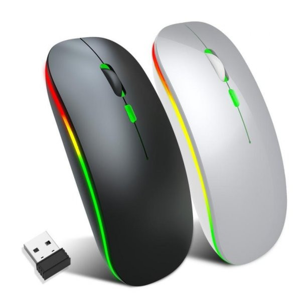 M40 Şarjlı Kablosuz Mouse 80012001600dpi 2.4Ghz Rgb Ledli ürün görseli 1