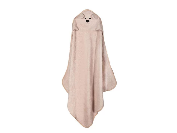 PORLAND STY BEAR KAPÜŞONLU BEJ ÇOCUK HAVLU 100X100 ürün görseli 1