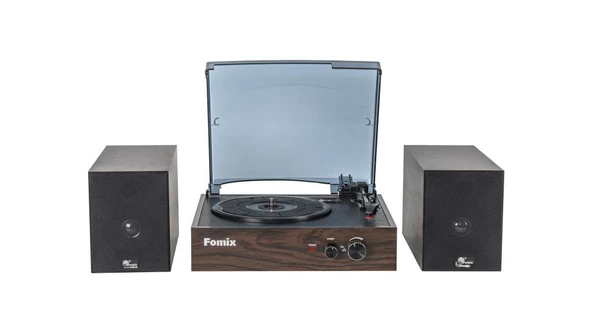 Fomix Fm200 Turntable Bluetooth Hoparlörlü Ahşap Pikap Çalar ürün görseli 1