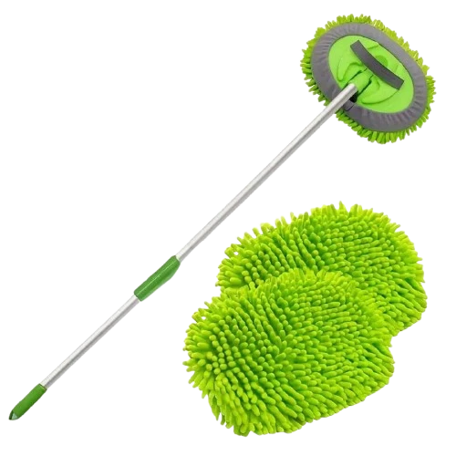 Araç Yıkama Mop Seti Ergonomik Tasarım Yedek Mikrofiber Bezli Mop Seti ürün görseli 1