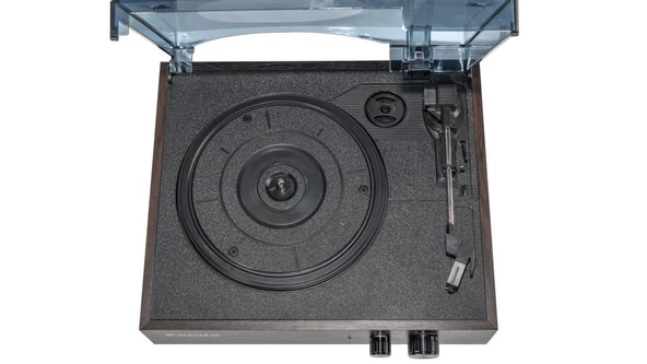 Fomix Fm200 Turntable Bluetooth Hoparlörlü Ahşap Pikap Çalar - Resim 8