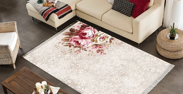 Brillant Latex Kaymaz Taban Halı-HELEN HL11331.802-(130x190) ürün görseli 1