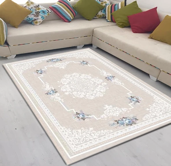 Brillant Latex Kaymaz Taban Halı-GARDEN HL11172.103-(130x190) ürün görseli 1