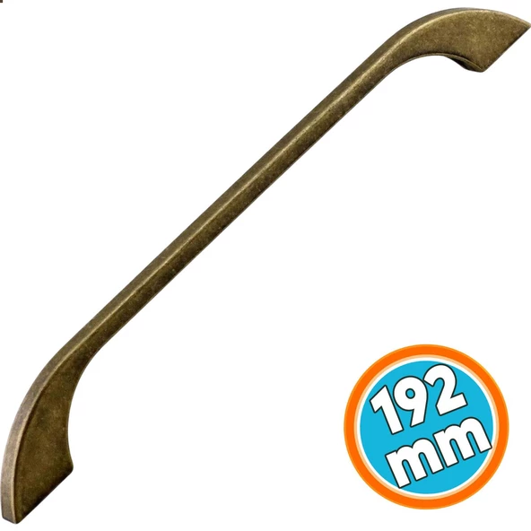 Metal Mobilya Mutfak Dolabı Dolap Kulpu Kulbu Kulpları 192 mm - 19.2 cm Eskitme Antik Sarı ürün görseli 1