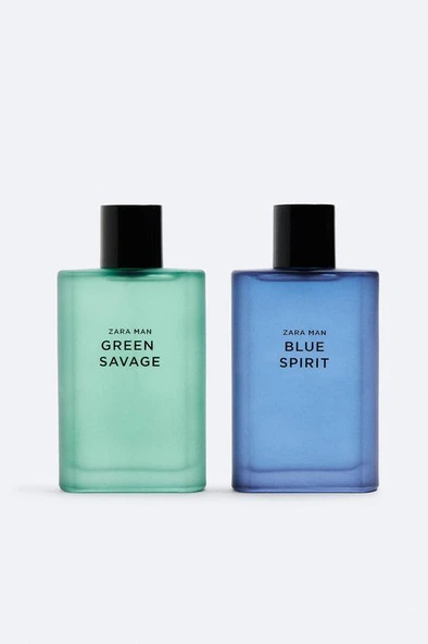 ZARA MAN GREEN SAVAGE + ZARA MAN BLUE SPIRIT EAU DE TOILETTE 2X 90 ML ürün görseli 1