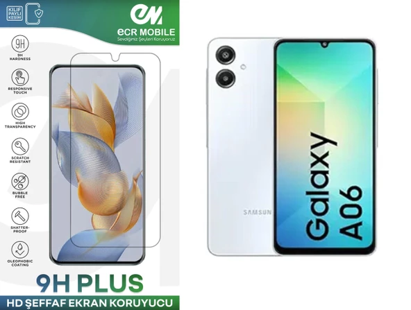 Samsung Galaxy A06 Ekran Koruyucu Esnek Nano Cam Tam Uyumlu Şeffaf ürün görseli 1