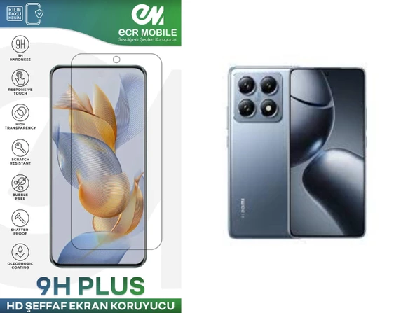 Xiaomi 14T Pro Ekran Koruyucu Esnek Nano Cam Tam Uyumlu Şeffaf ürün görseli 1