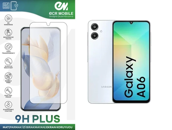 Samsung Galaxy A06 Ekran Koruyucu MAT Tam Uyumlu Esnek Nano Kırılmayan ürün görseli 1