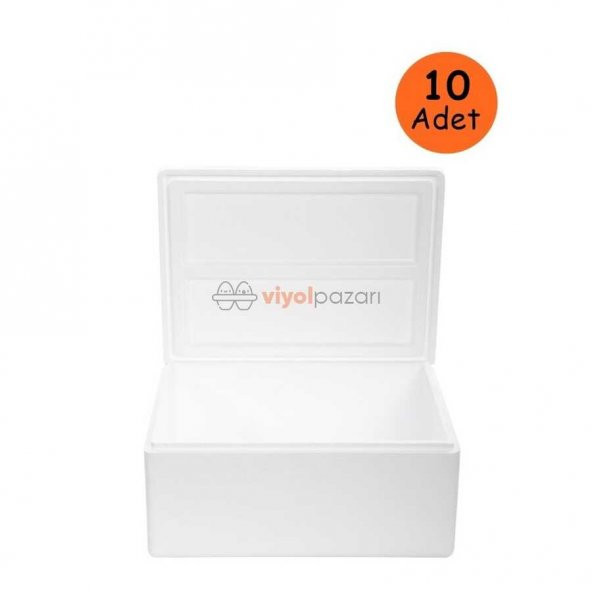 Strafor Köpük Kutu (26.6x20,7x17,3)cm 1,5 kg - 10 Adet D-3 ürün görseli 1