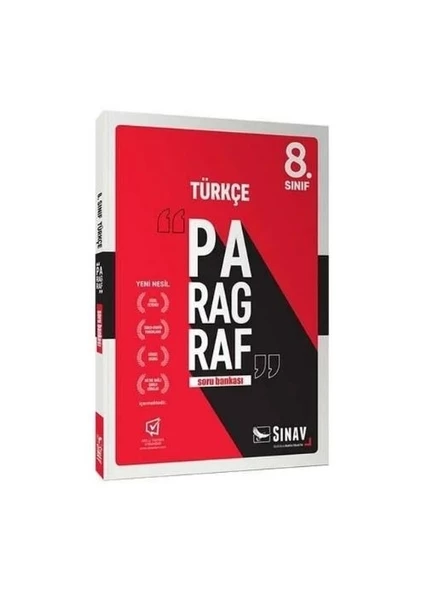 Sınav Yayınları 8. Sınıf LGS Paragraf Sınav Kalitesinde Soru Bankası ürün görseli 1