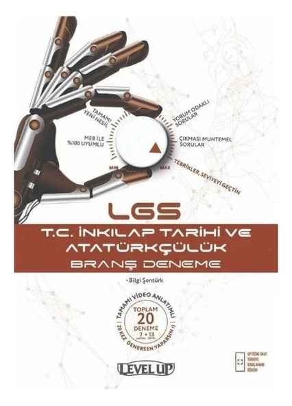 8. Sınıf LGS T. C. İnkılap Tarihi ve Atatürkçülük 20 li Denemeleri Level Up Tammat Yayıncılık ürün görseli 1