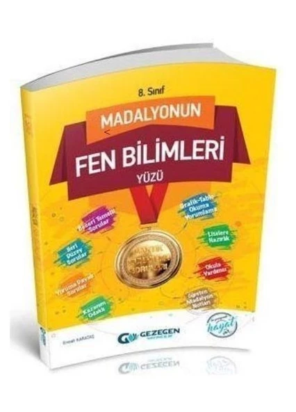 8. Sınıf Fen Bilimleri Madalyonun Yüzü Gezegen Yayıncılık ürün görseli 1
