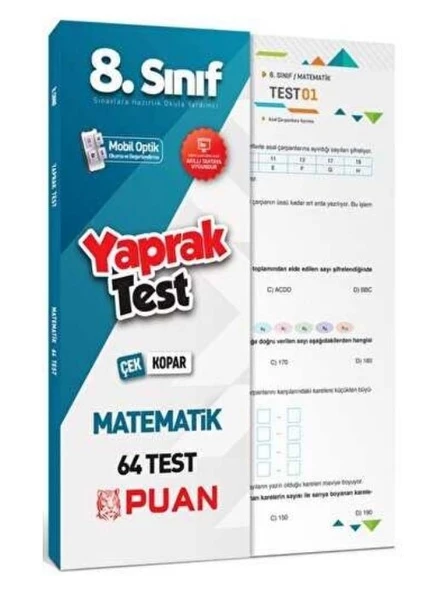 Puan Akademi Yayınları Puan Yayınları 8. Sınıf LGS Matematik Yaprak Test ürün görseli 1