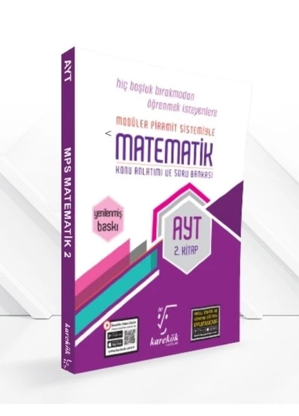 AYT Matematik Konu Anlatımlı Soru Bankası 2. Kitap Karekök Yayınları ürün görseli 1
