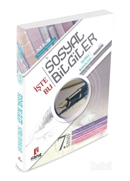 7.Snıf Sosyal Bilgiler İşte Bu Soru Bankası Kanıt Yayınları ürün görseli 1