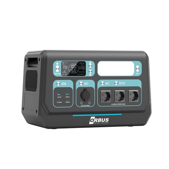 ORBUS 2200W(1720Wh) Power Station Taşınabilir Güç Kaynağı ürün görseli 1