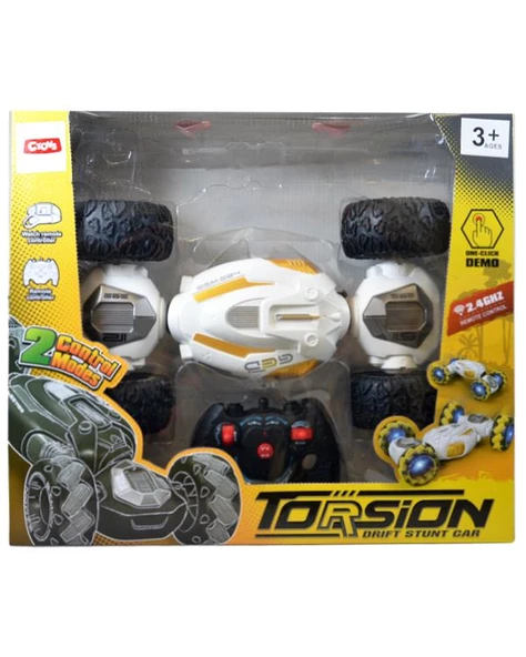 Ctoys Uzaktan Kumandalı 360 Derece Dönebilen Dublör Araba Beyaz QX038 ürün görseli 1