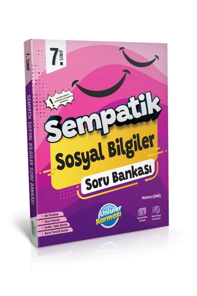 Ünlüler Yayınları 7.SINIF SEMPATİK BANKALARI SOSYAL BİLGİLER ürün görseli 1