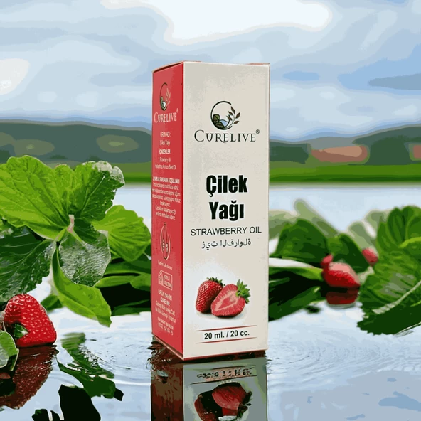 CURELIVE Çilek Yağı 20ml ürün görseli 1